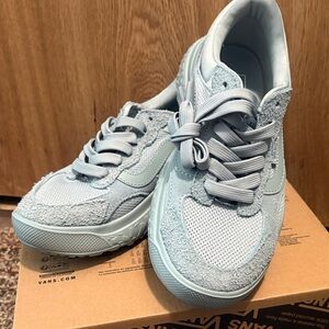 New Vans Light Blue Textured Sneakers NIB Size 5.5